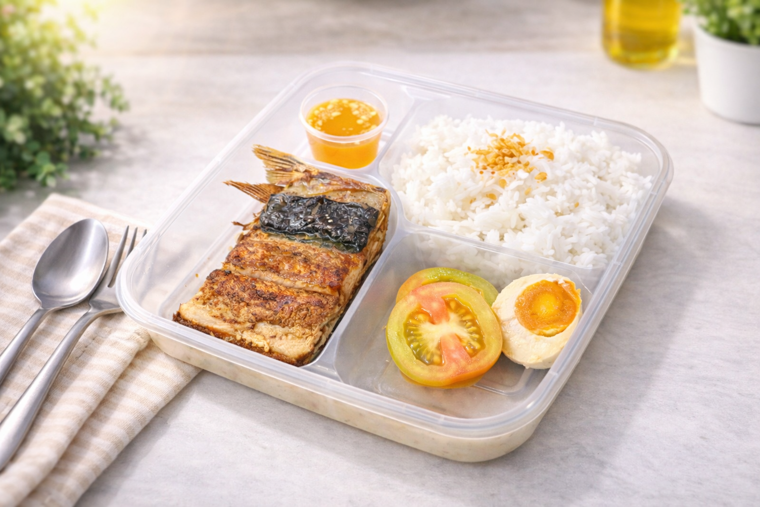 Daing na Bangus with Salted Egg